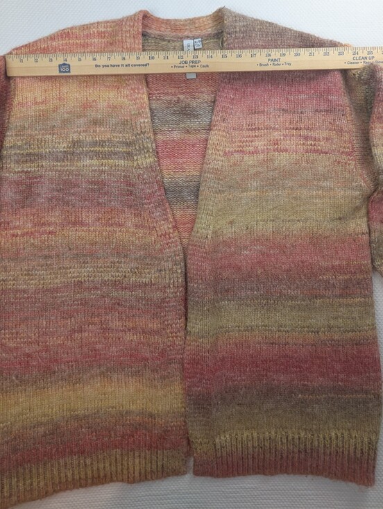 Grace + Karma Sweaters - Grace + Karma size XL/1X muted striped open cardigan